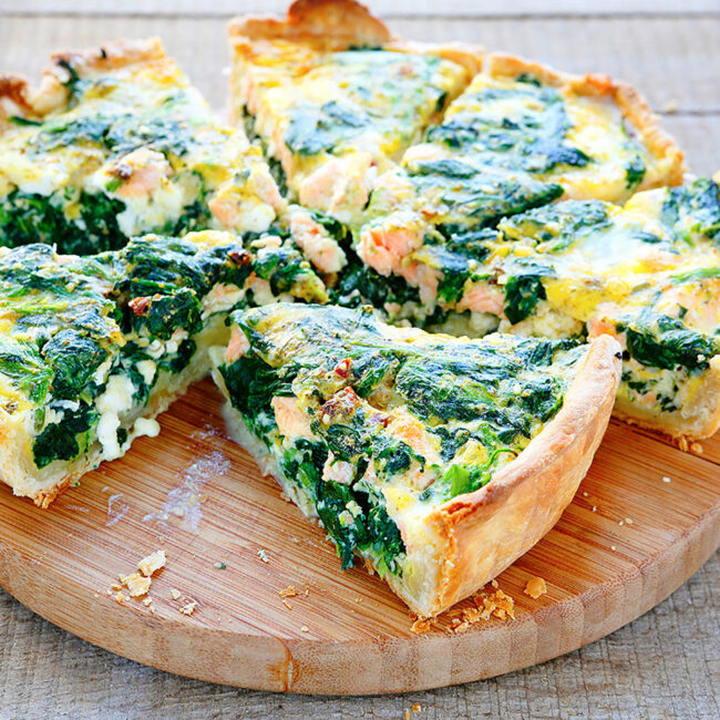 02/09 Quiche aux échalottes, carottes, épinards et comté