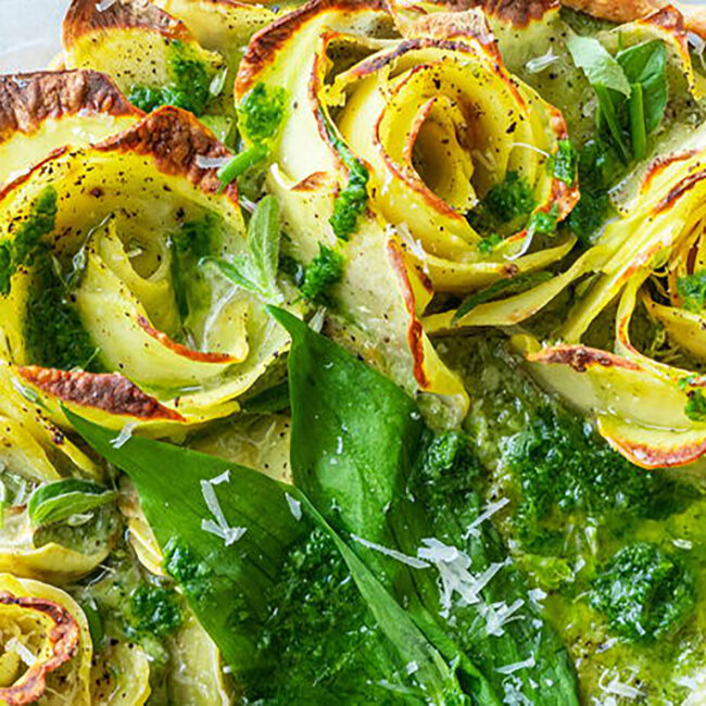 07/10 Quiche pomme de terre et pesto ail des ours