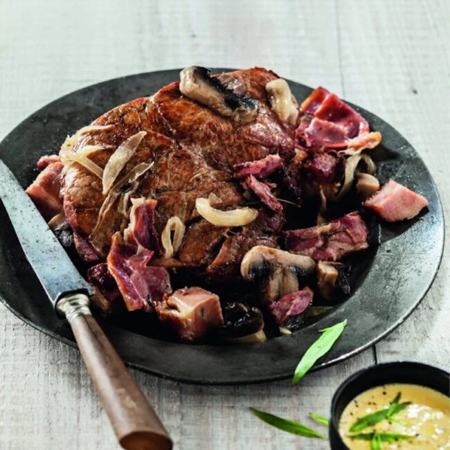 16/03 Quasi de veau à l’angevine et flageolets