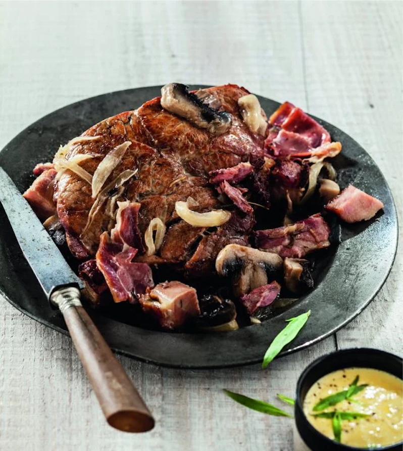 16/03 Quasi de veau à l’angevine et flageolets