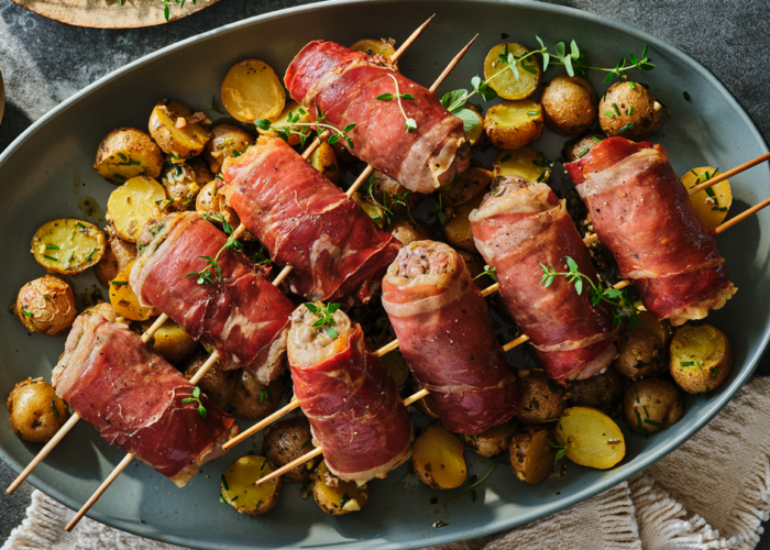 29/04 longe de porc, jambon de Vendée et pomme de terre rôties aux herbes